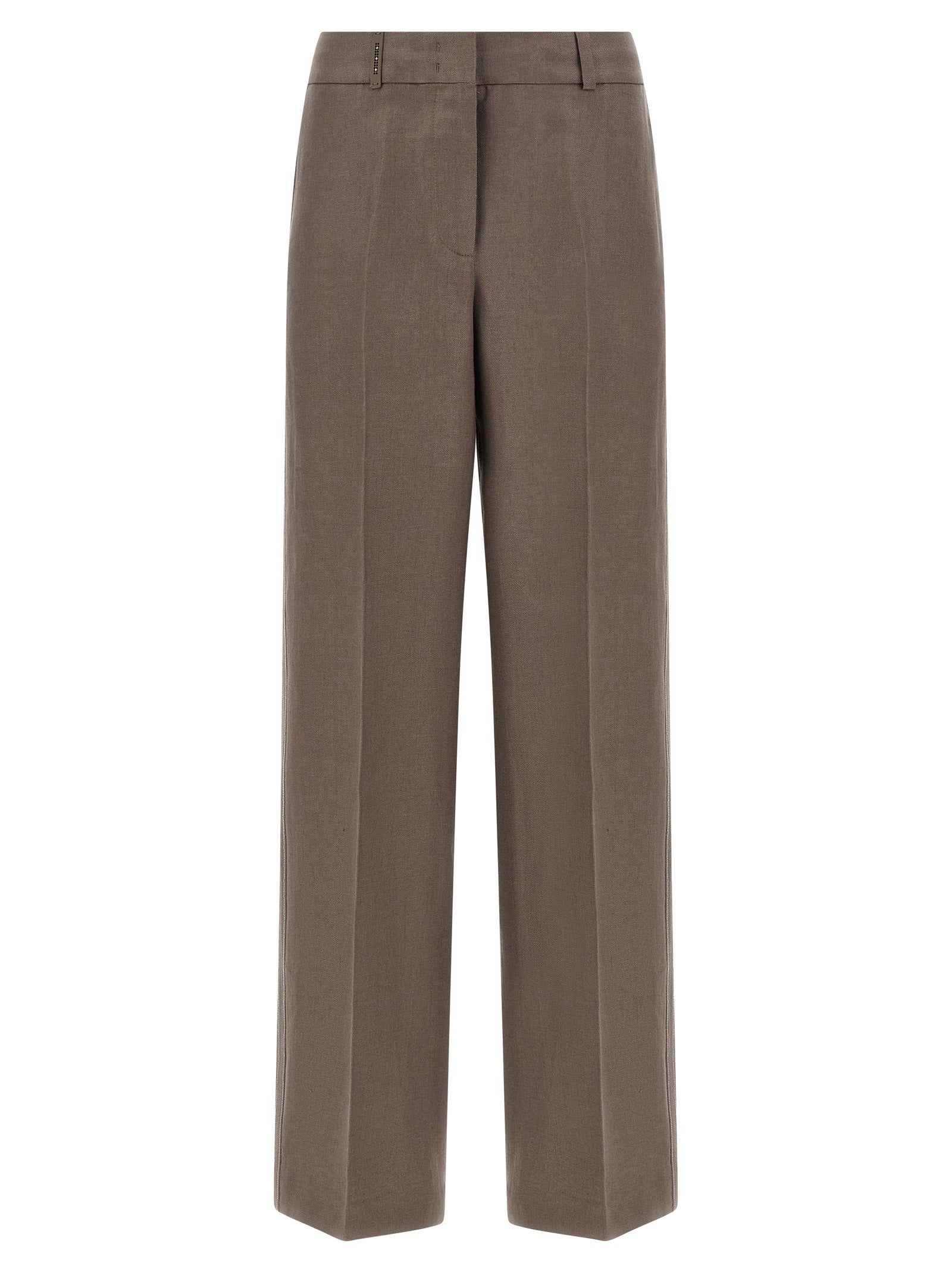 Brown Linen Pants