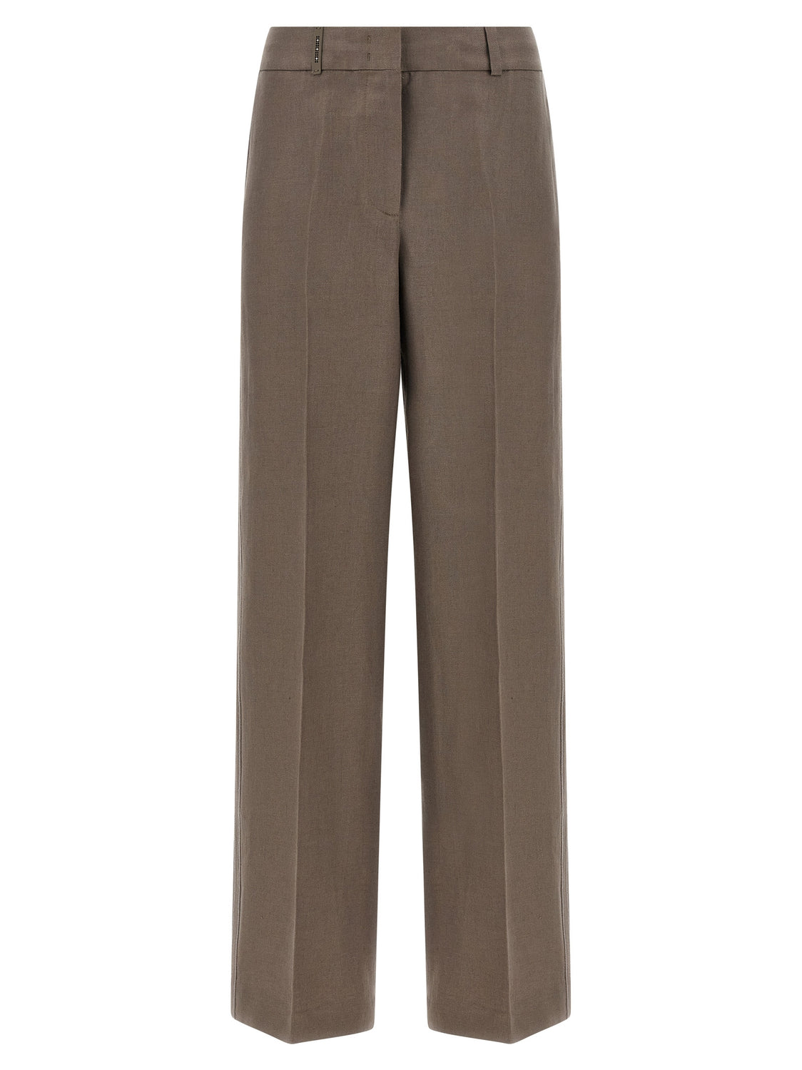 Brown Linen Pants