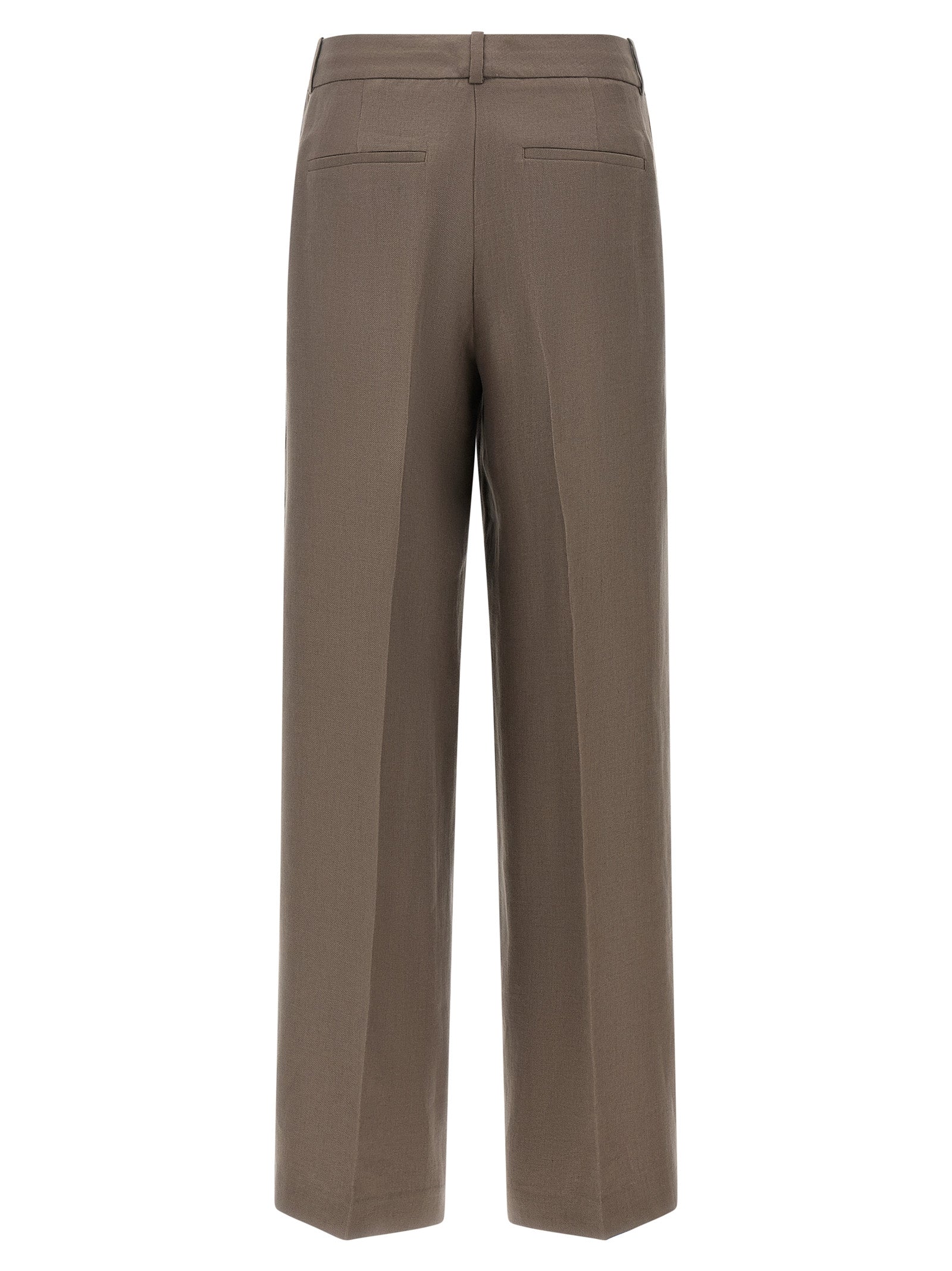 Brown Linen Pants