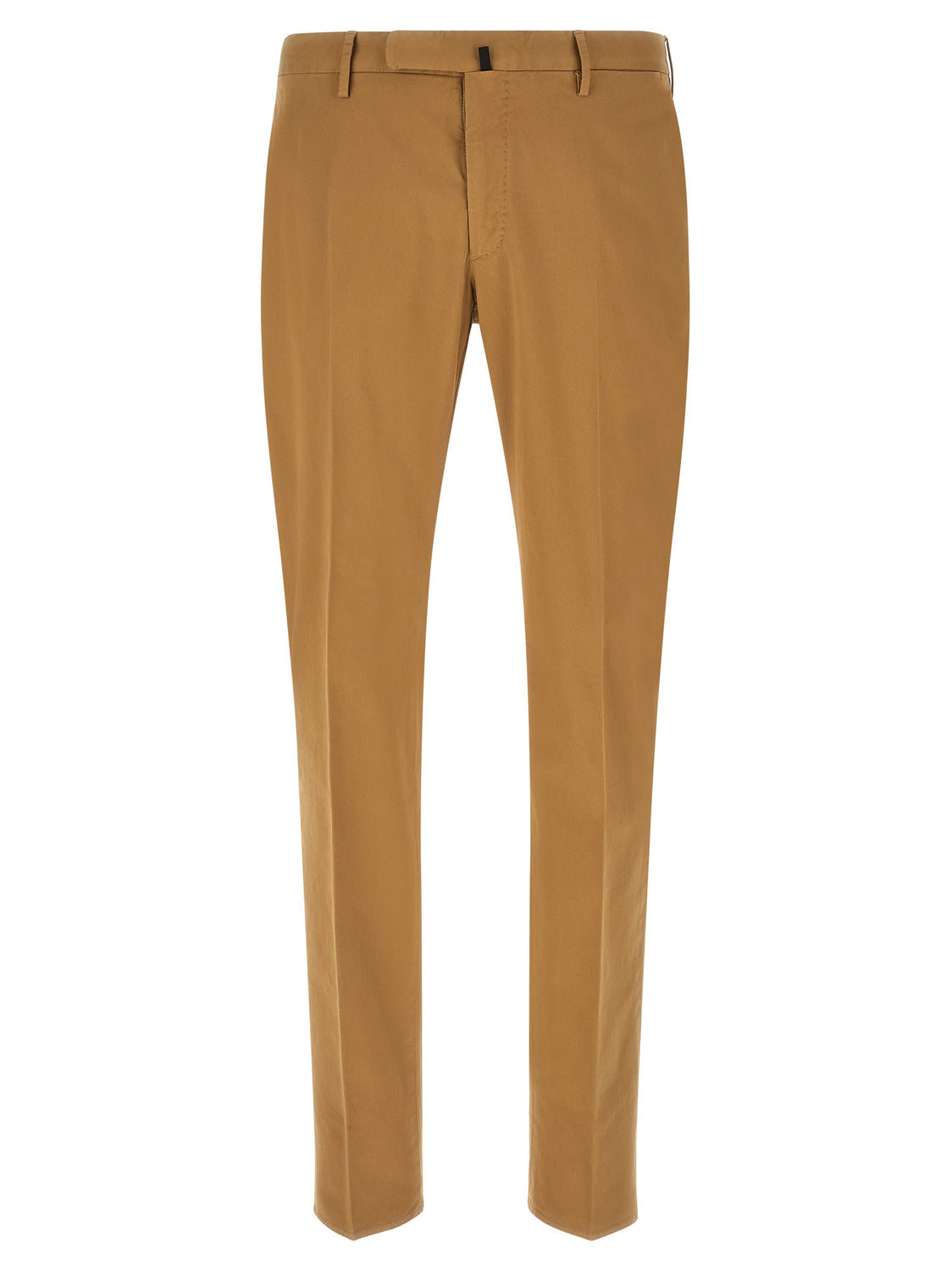 Brown Cotton Casual Pants