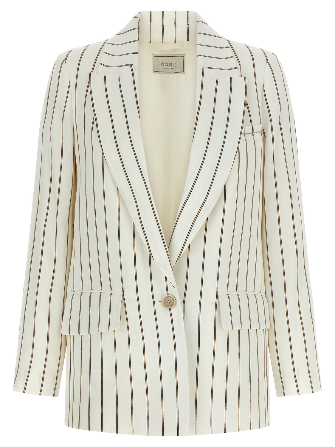 White Linen Blazer