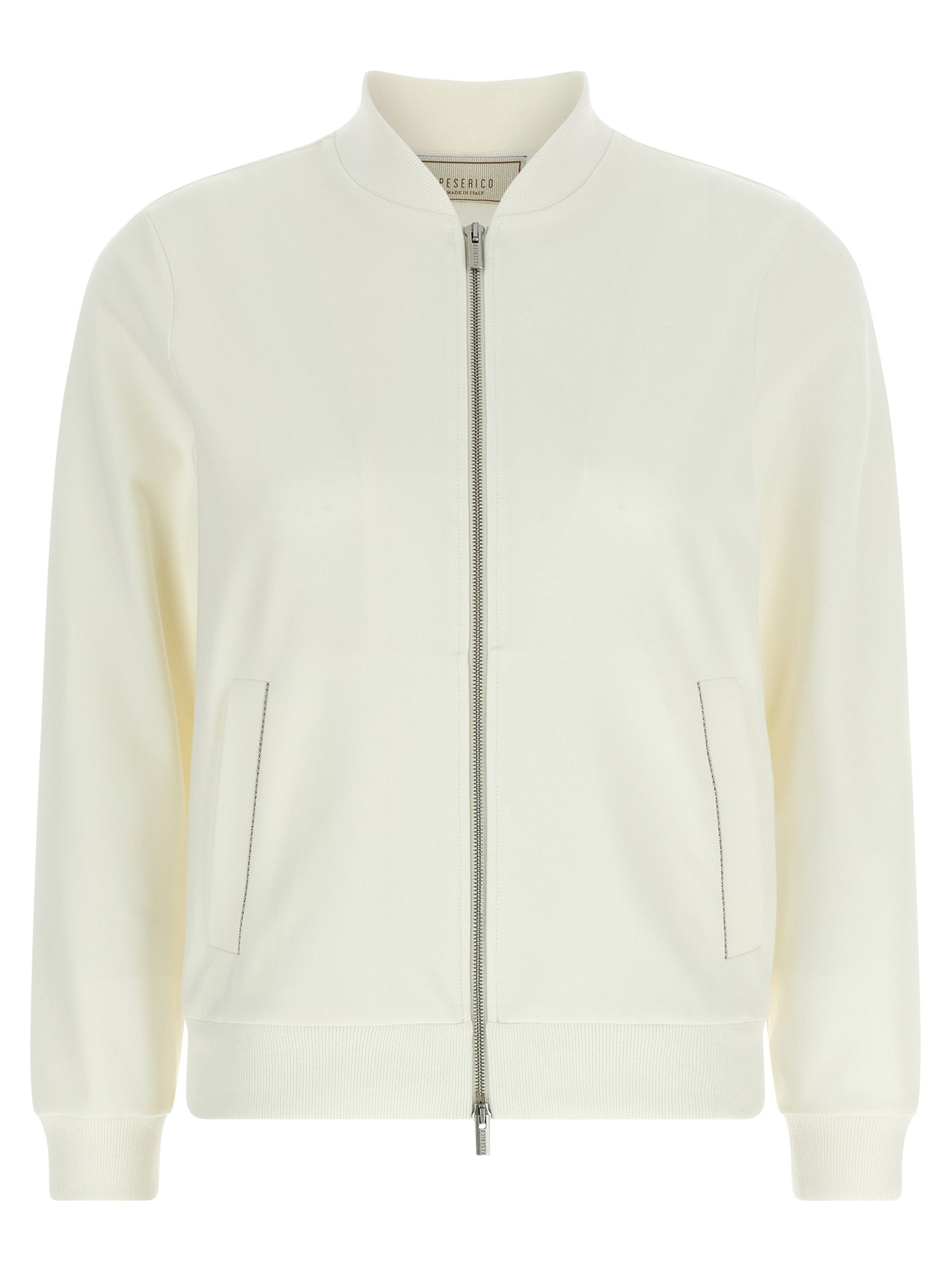 White Cotton Sweatshirt