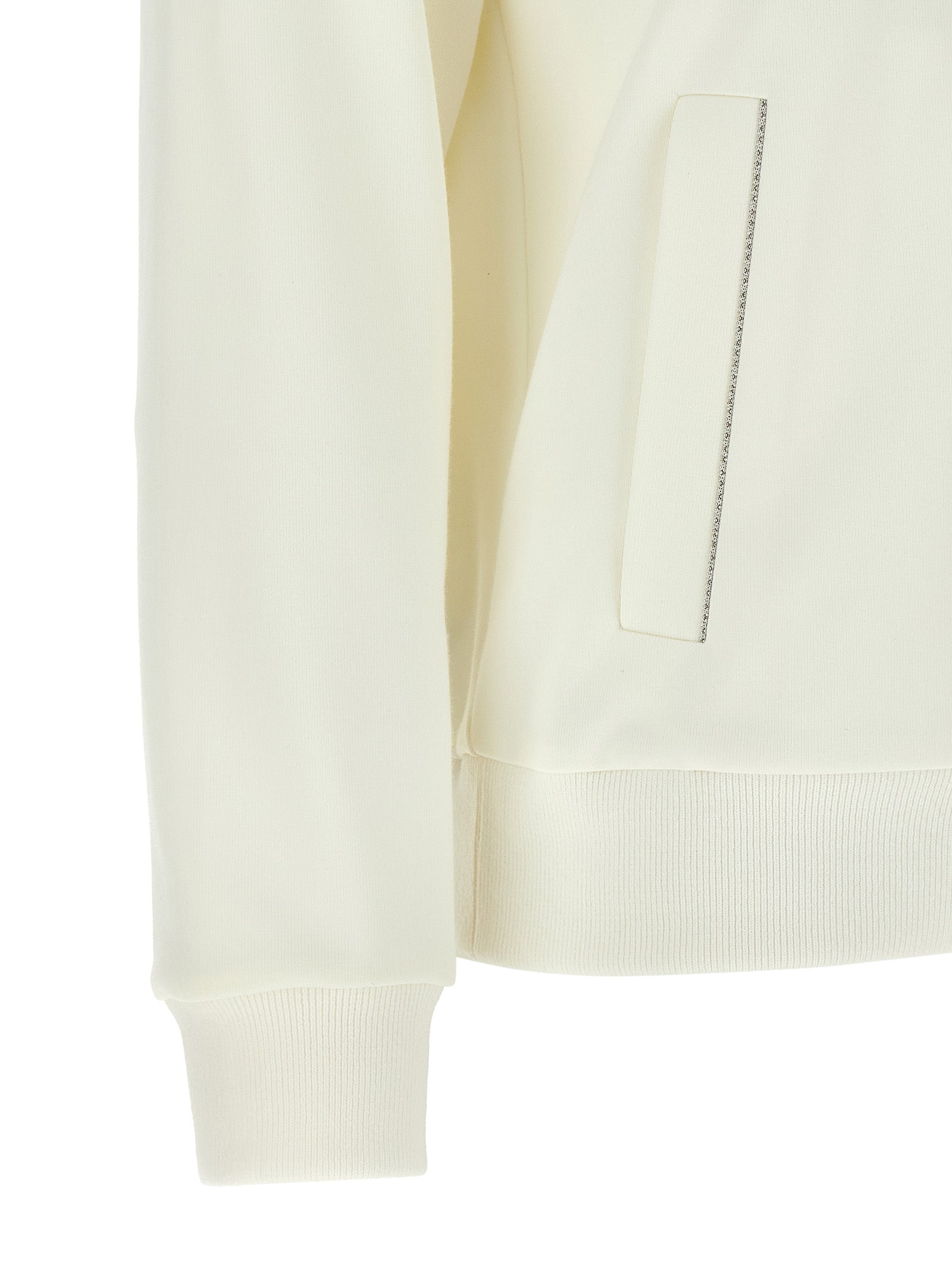 White Cotton Sweatshirt