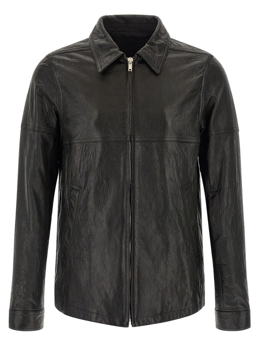 Black Lamb Leather Leather Jacket
