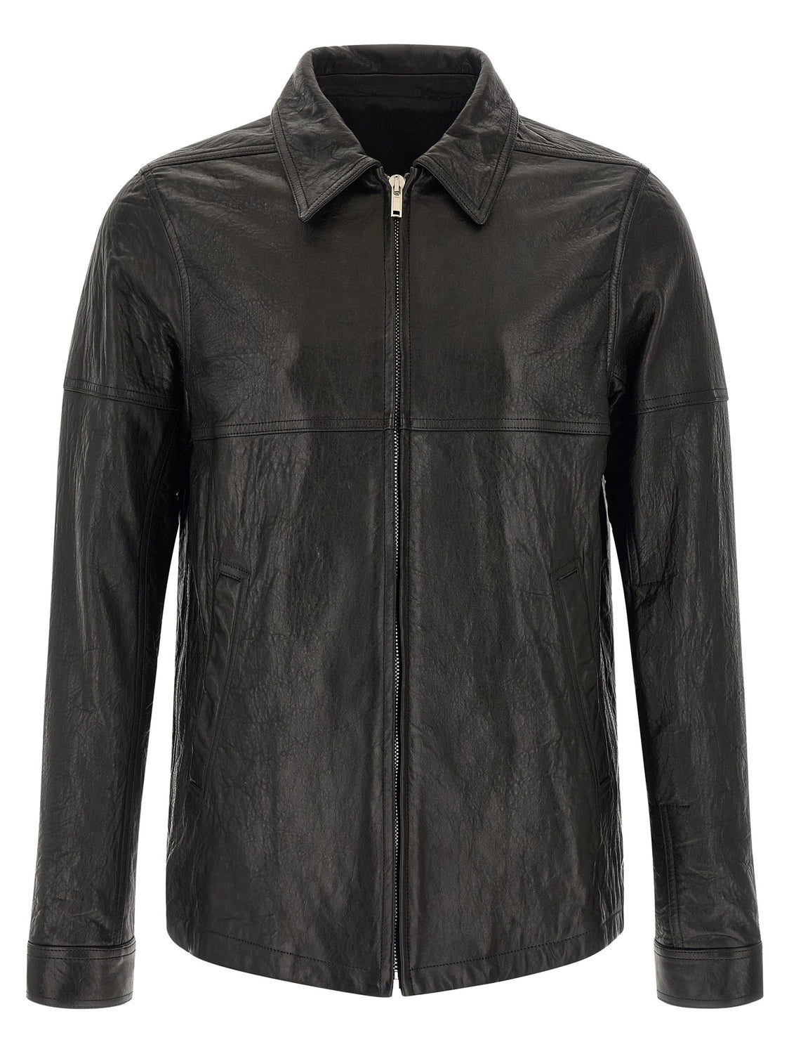 Black Lamb Leather Leather Jacket