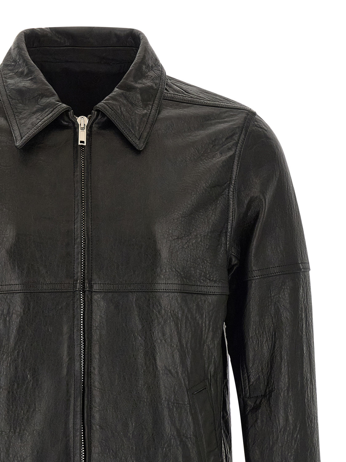 Black Lamb Leather Leather Jacket