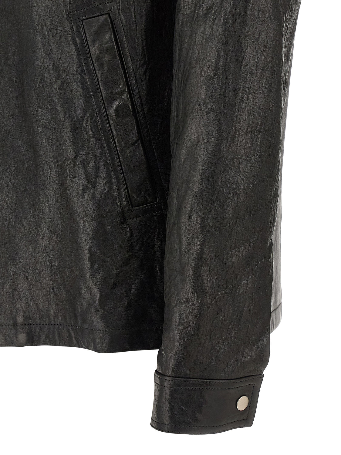 Black Lamb Leather Leather Jacket