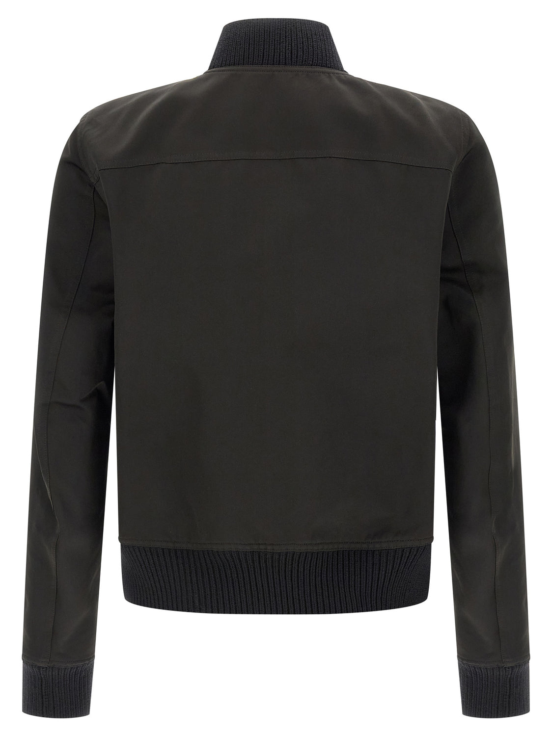 Black Polyester Bomber