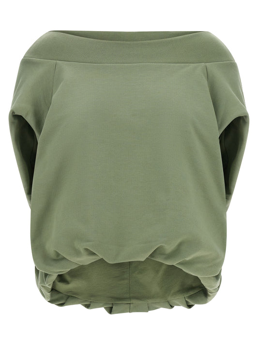 Beige Cotton Sweatshirt