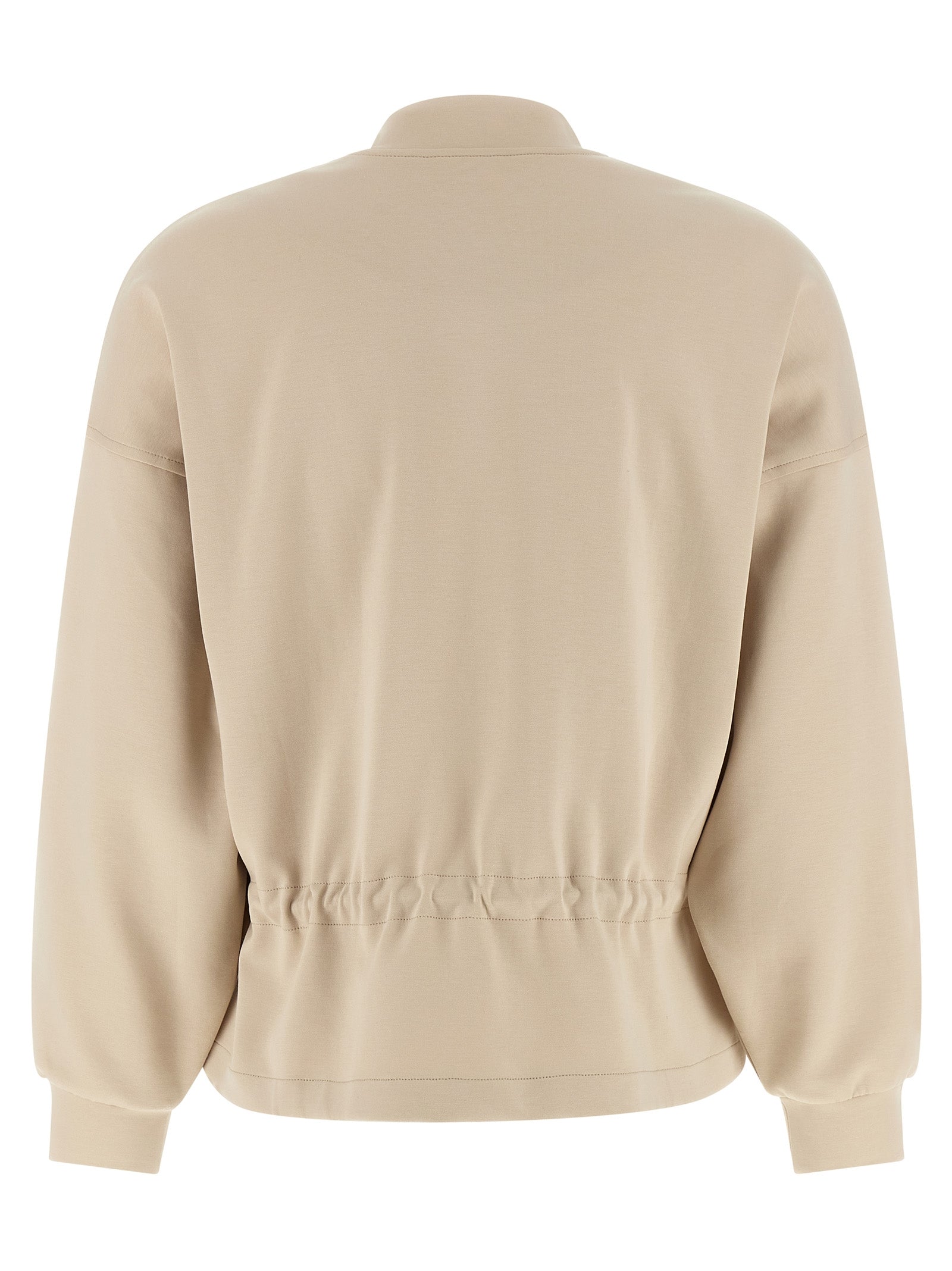 Beige Cotton Sweatshirt