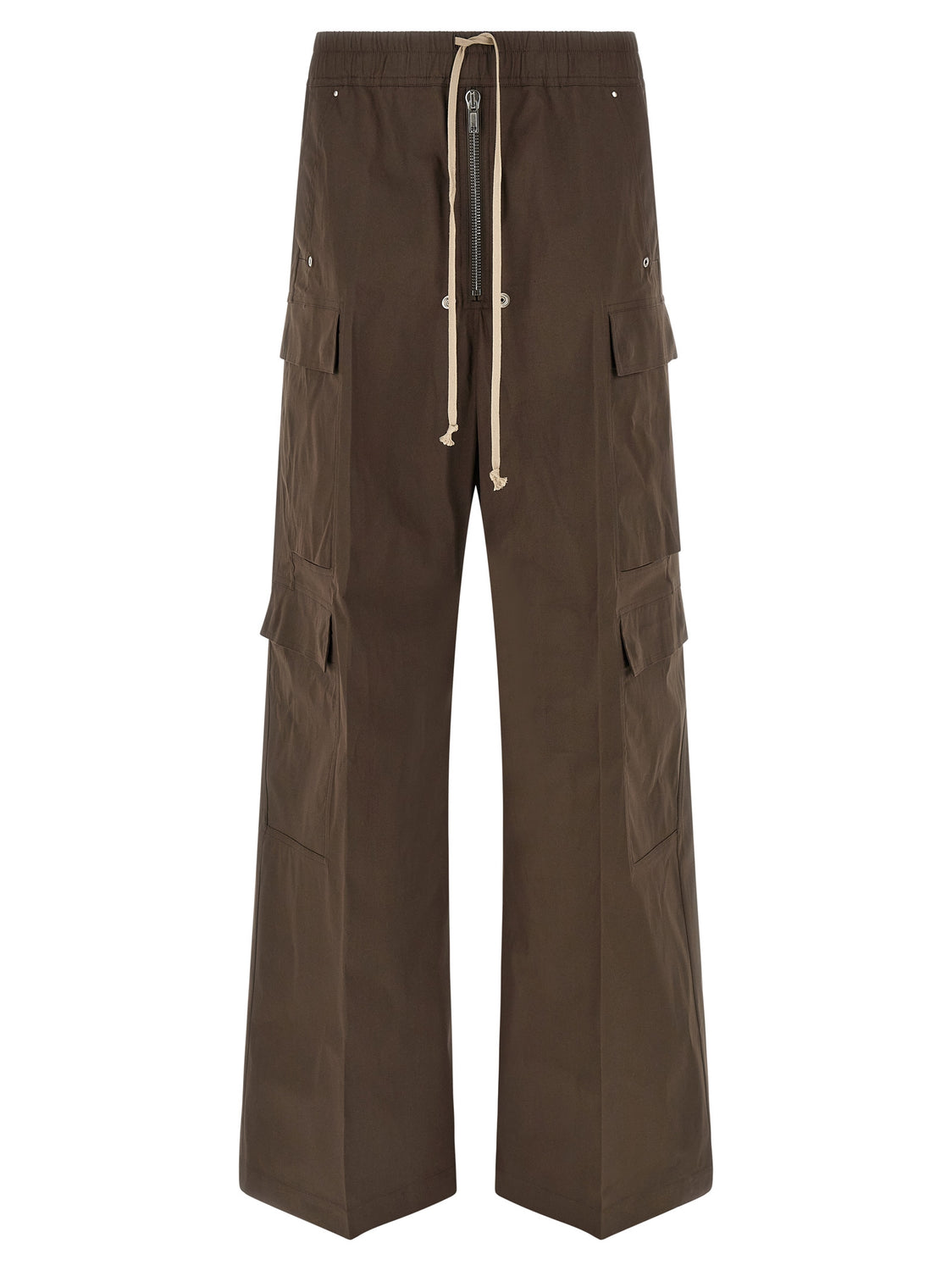 Brown Cotton Cargo Pants
