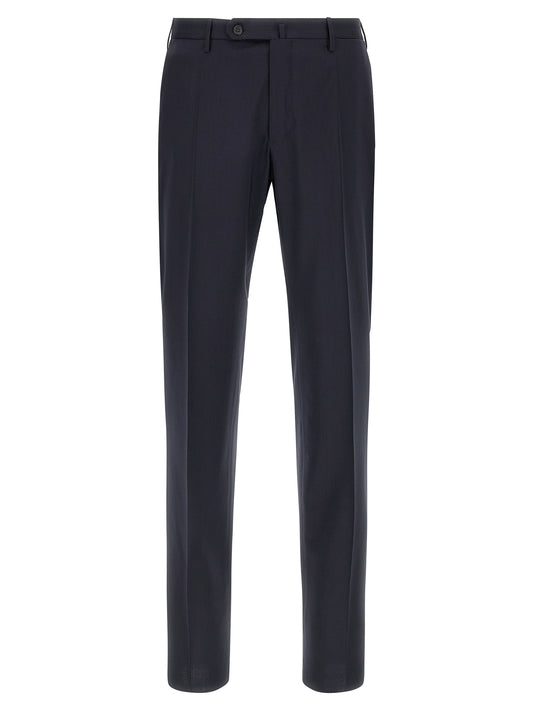 Blue Virgin Wool Dress Pants