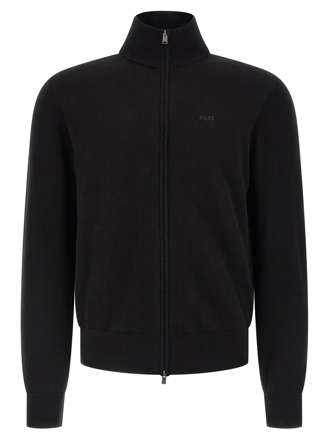 Black Cotton Cardigan