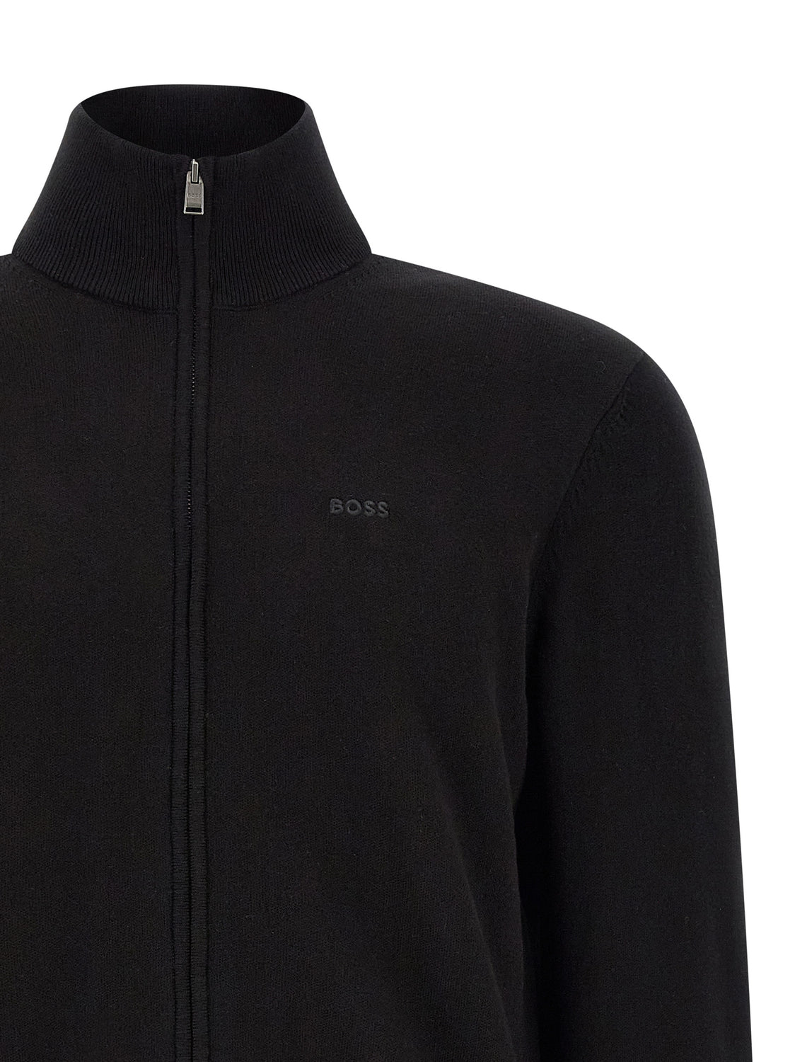 Black Cotton Cardigan