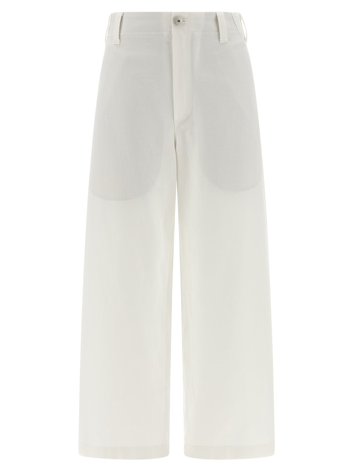 White Cotton Chino Pants