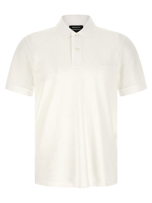 White Cotton Polo Shirt