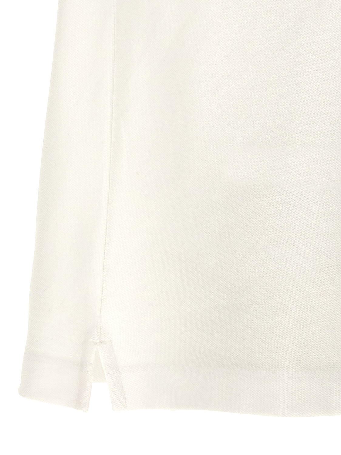 White Cotton Polo Shirt