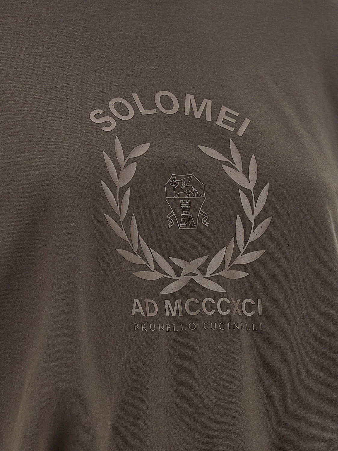Brown Cotton Sweatshirt