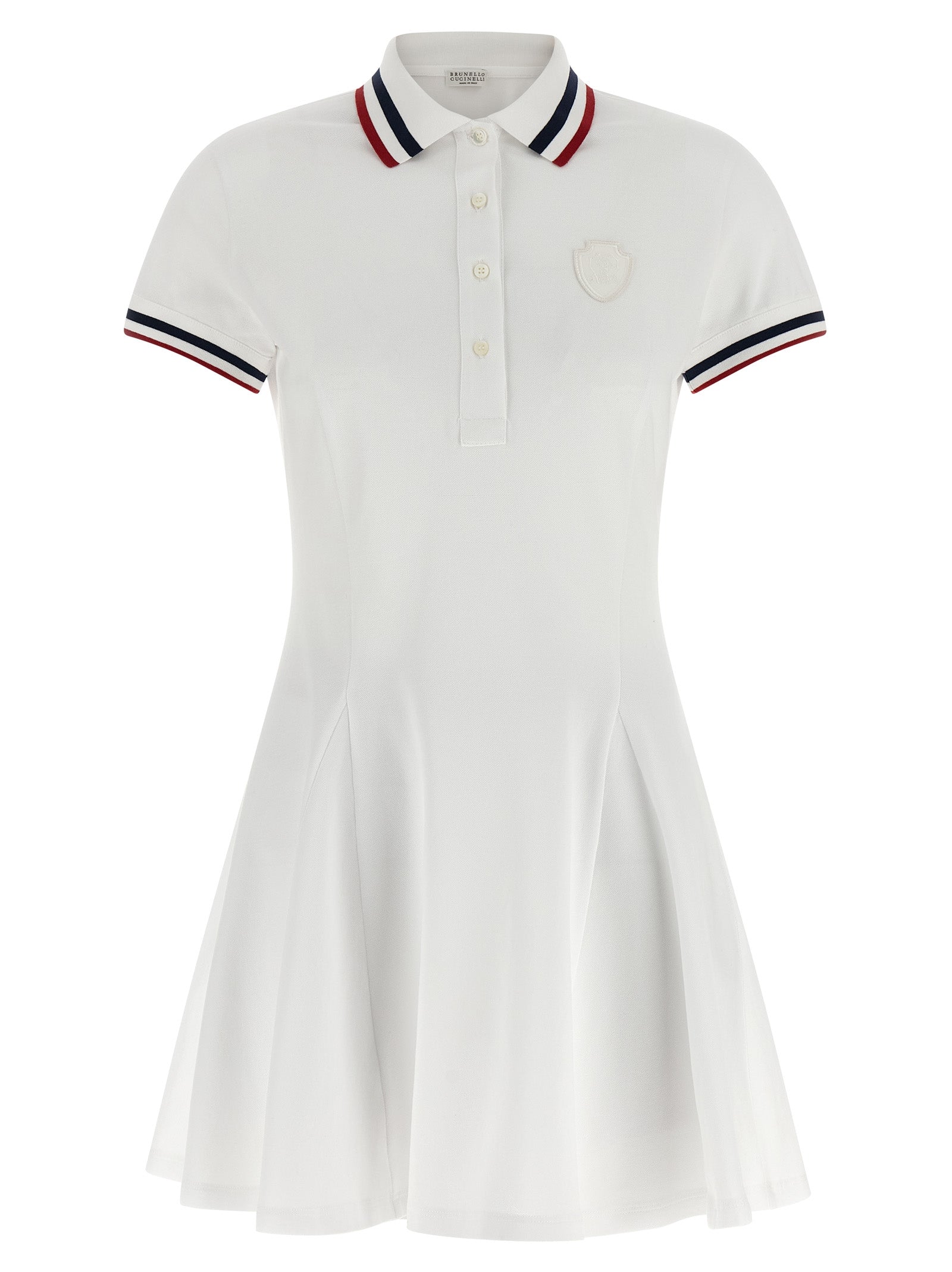 White Cotton Short Dress