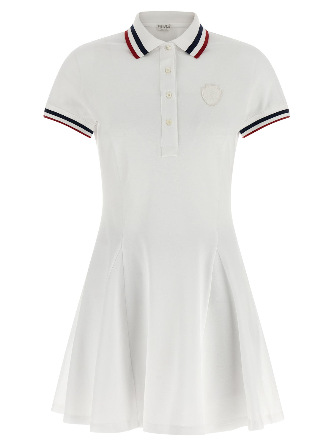 White Cotton Short Dress
