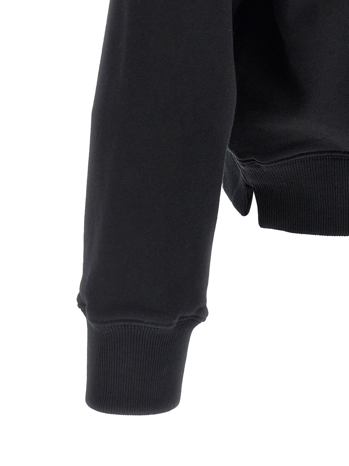 Black Cotton Sweatshirt