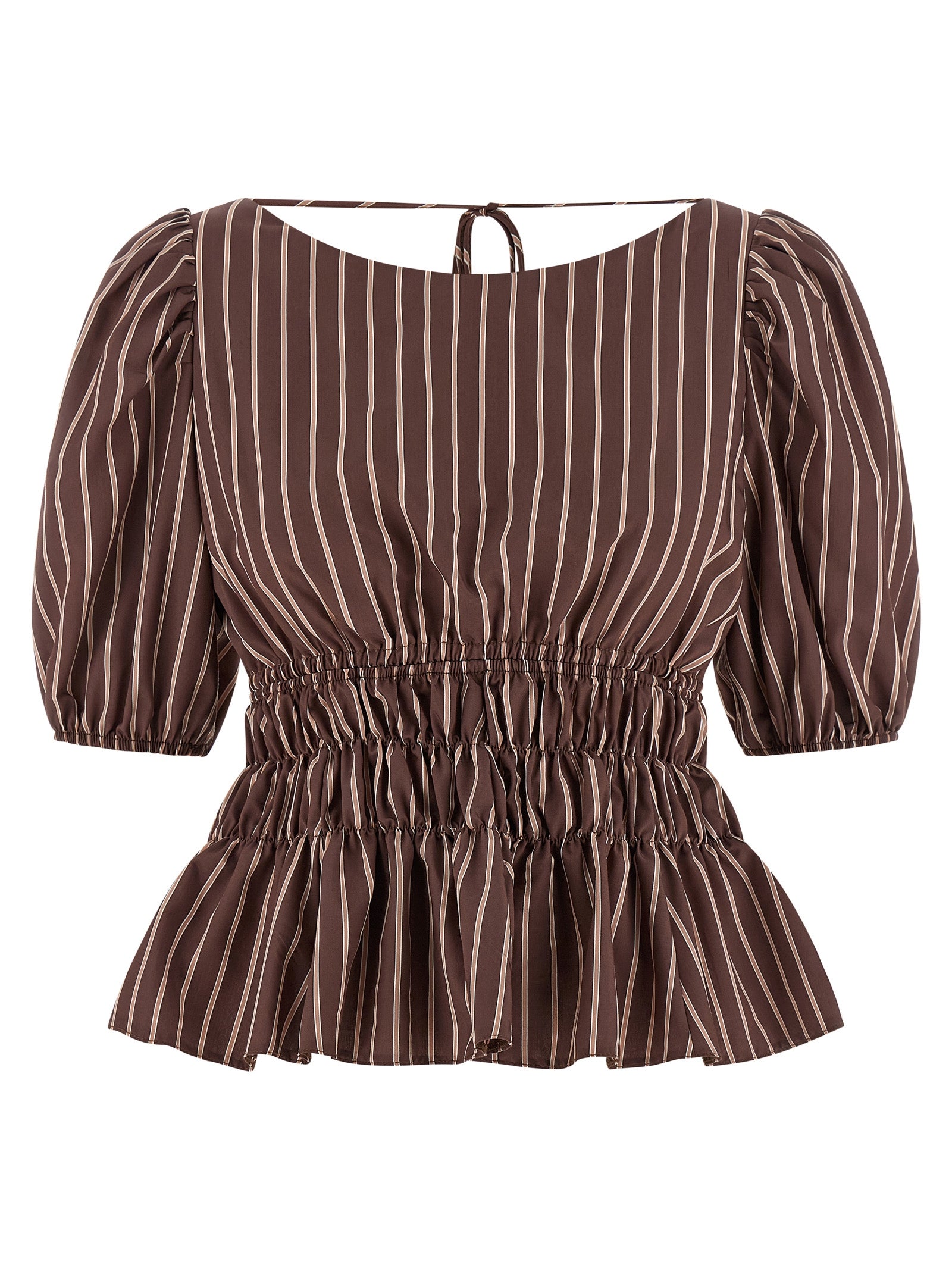 Brown Viscose Pattern Shirt