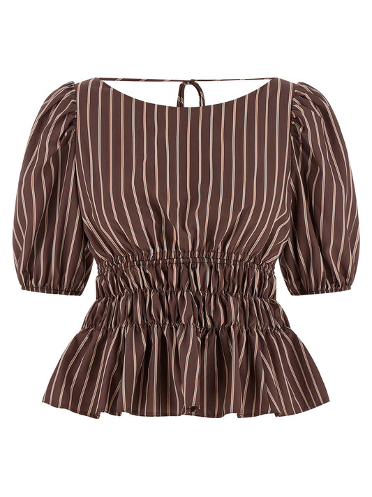 Brown Viscose Pattern Shirt