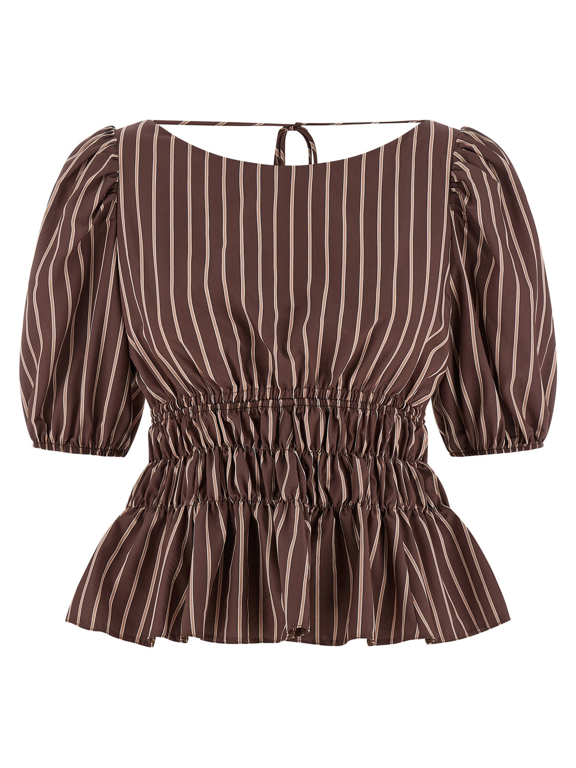 Brown Viscose Pattern Shirt