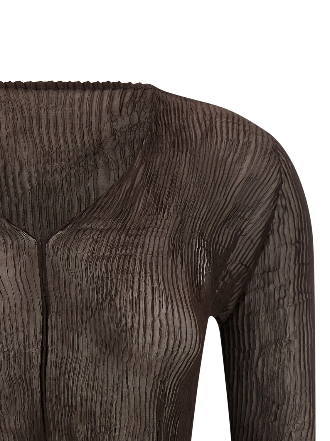 Brown Polyester Blouse