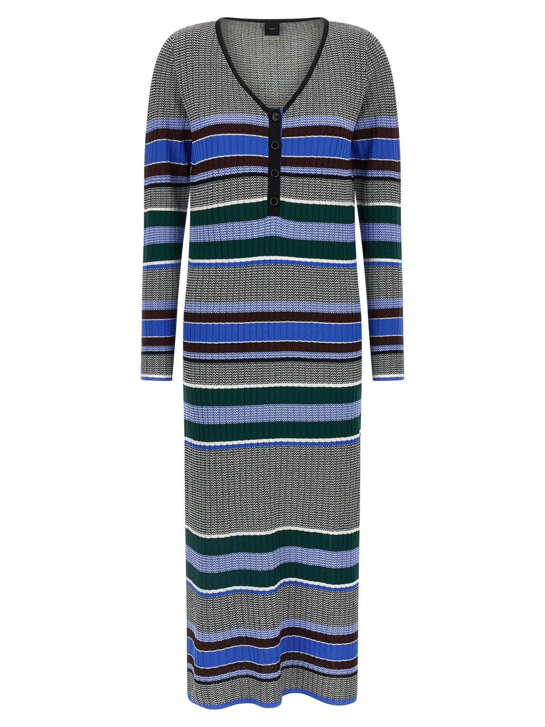 Multicolor Viscose Long Dress