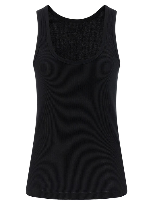 Black Cotton Tank Tops