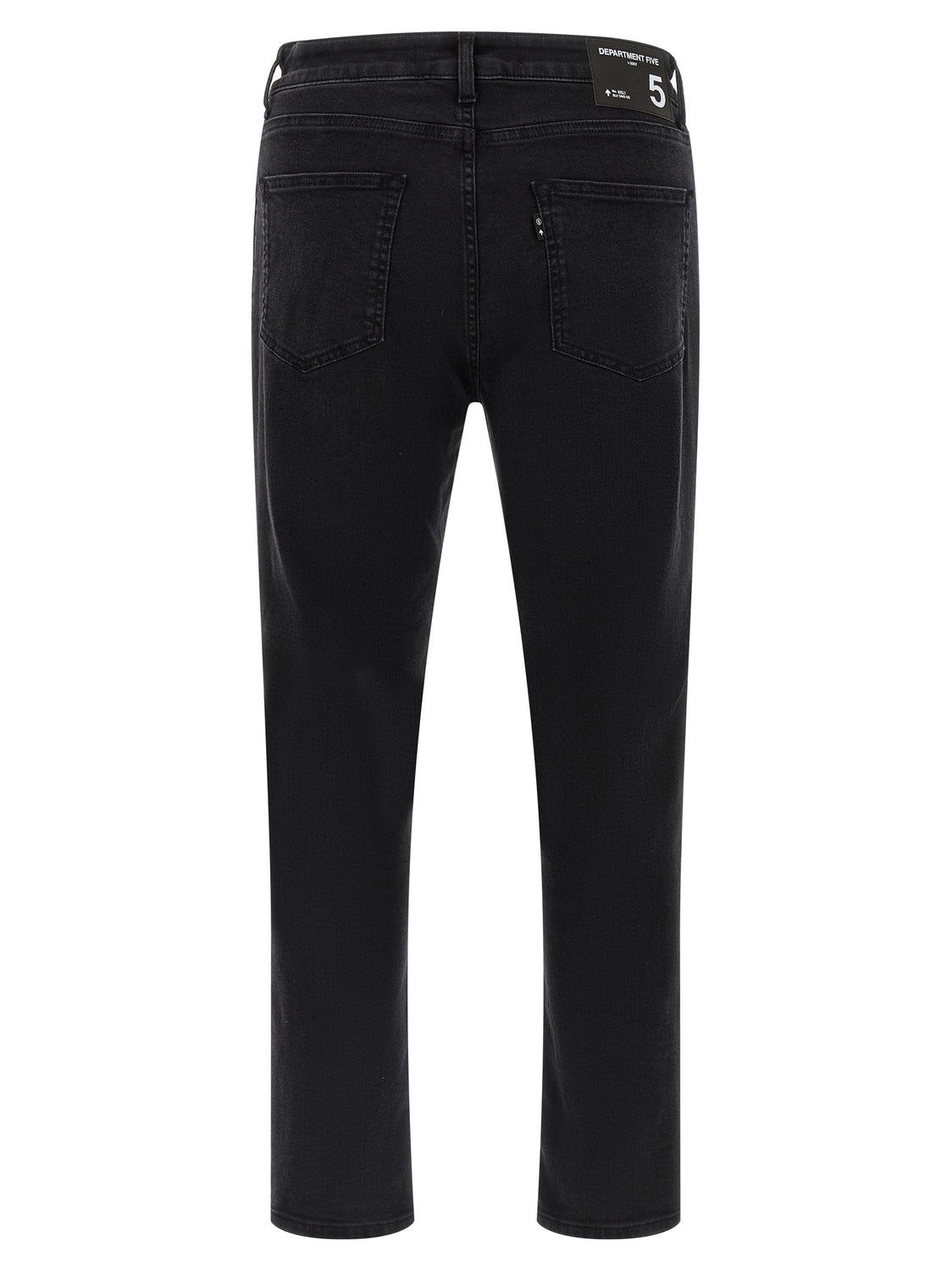 Black Cotton Cropped Jeans
