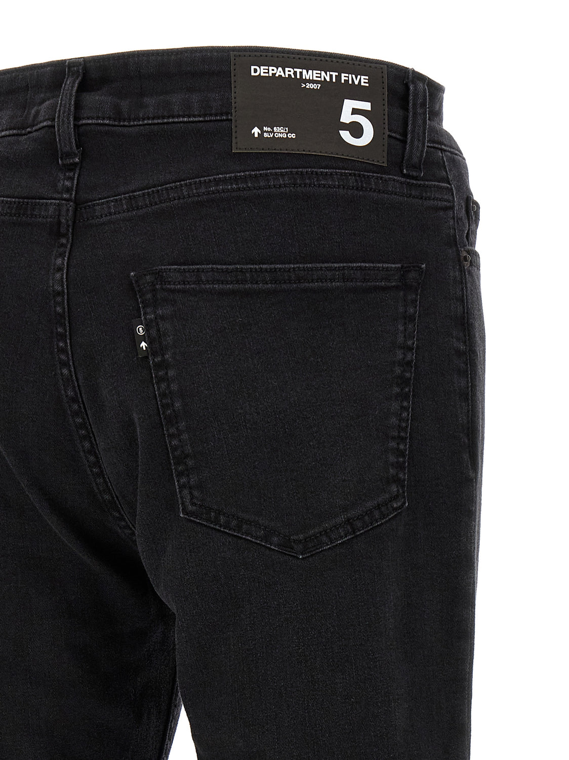 Black Cotton Cropped Jeans