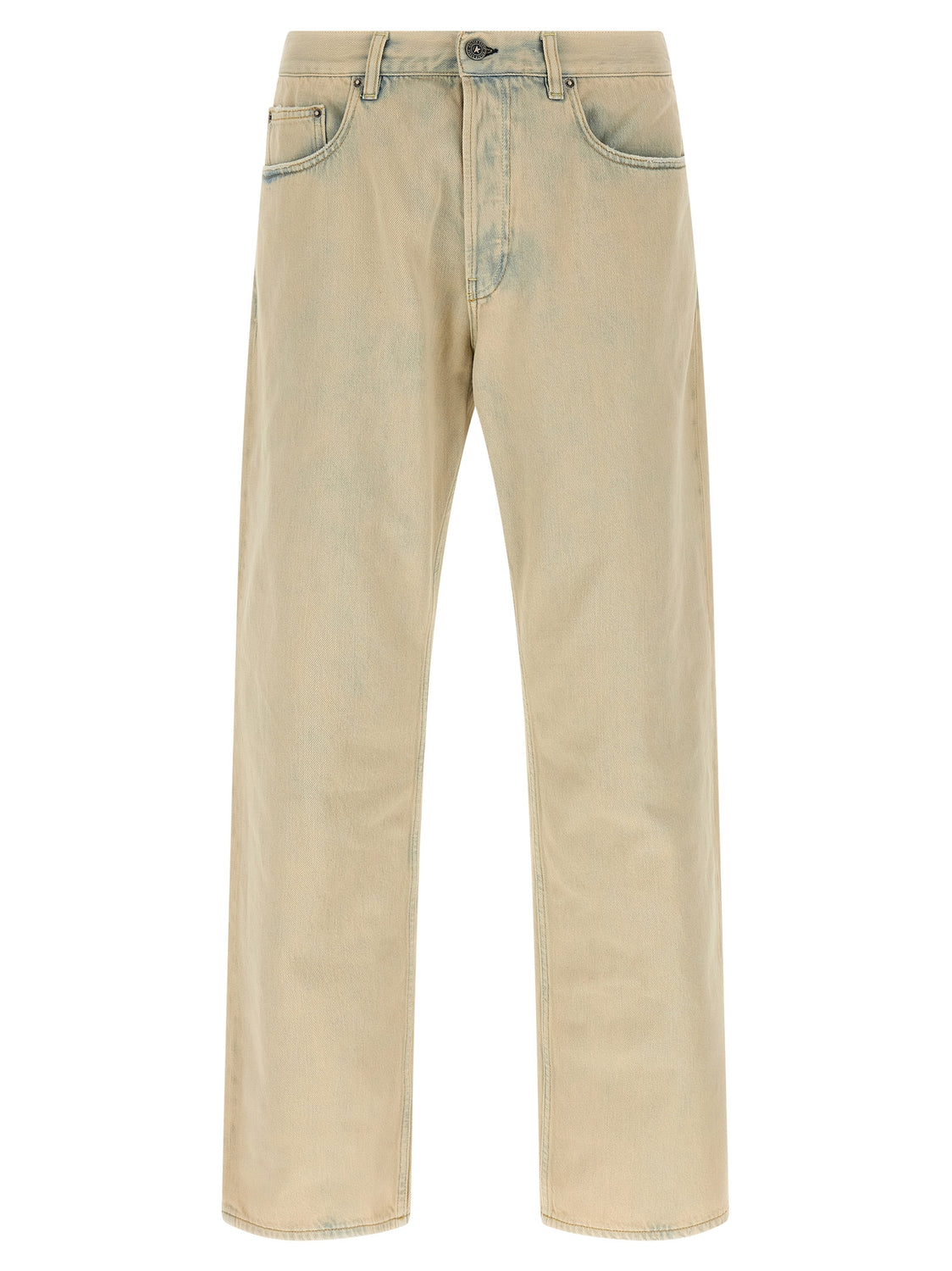 Beige Cotton Jeans Denim