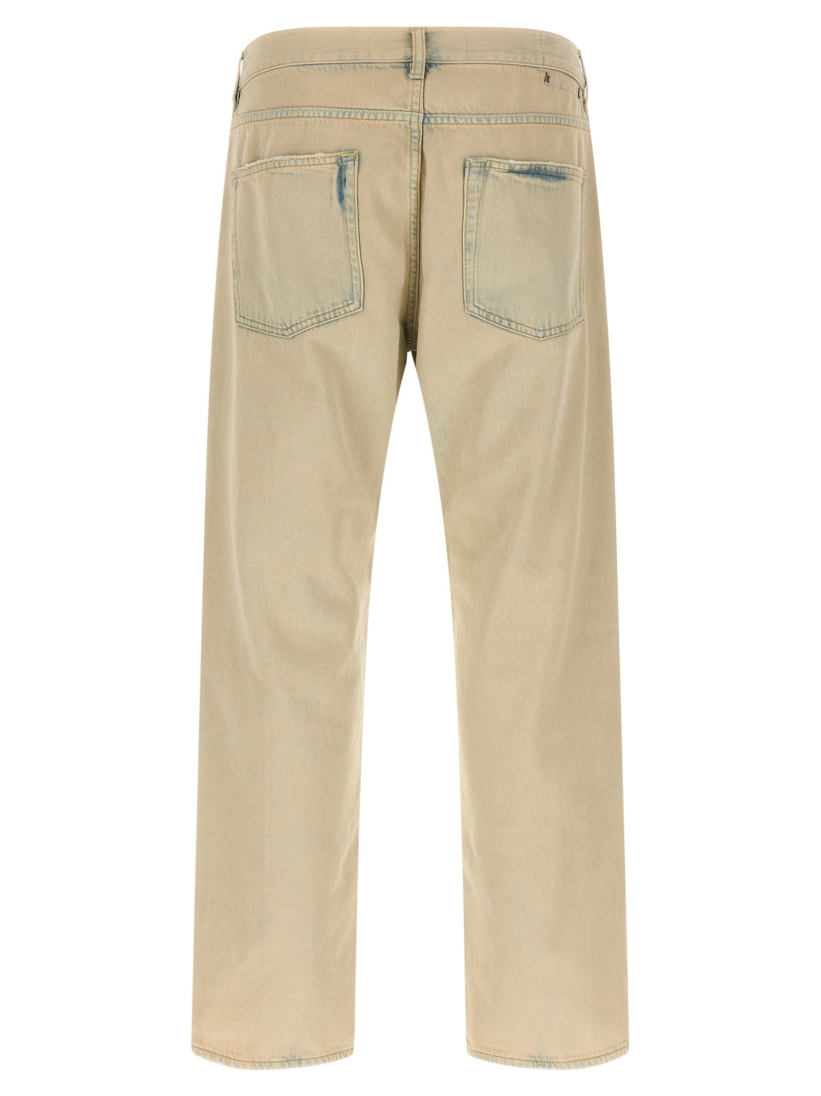 Beige Cotton Jeans Denim