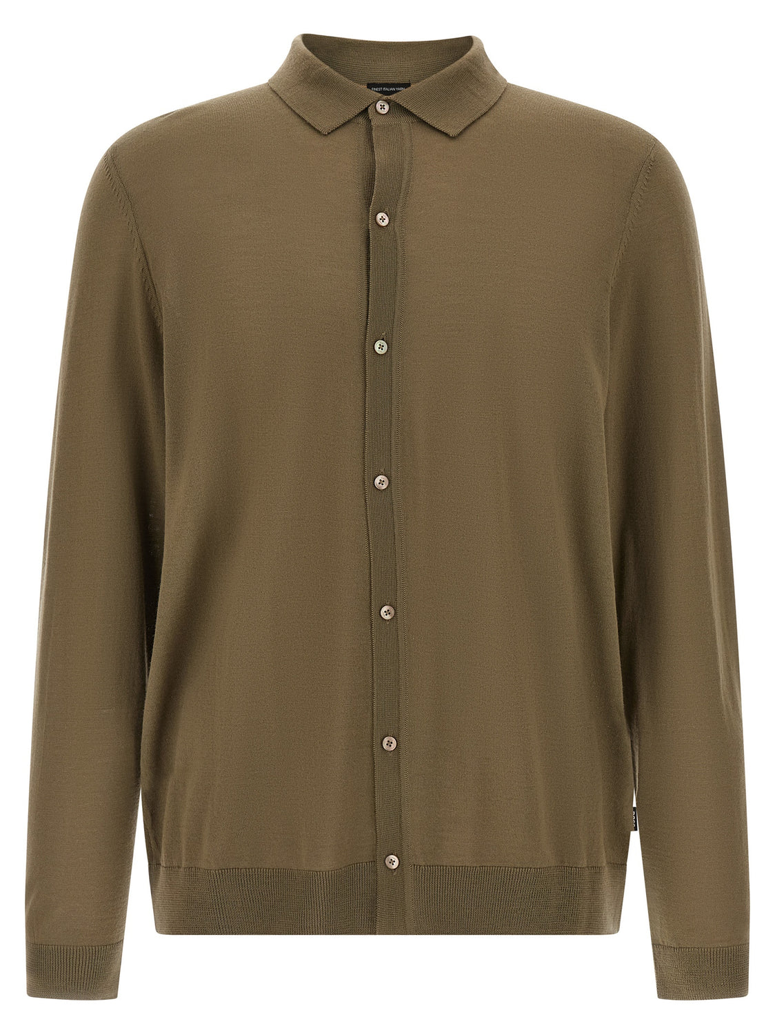 Bicolor Virgin Wool Polo Shirt