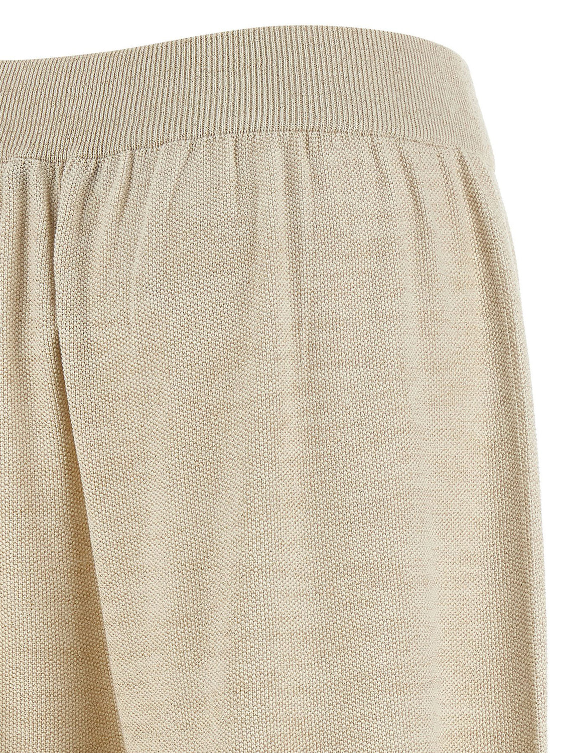 Gold Cotton Casual Pants