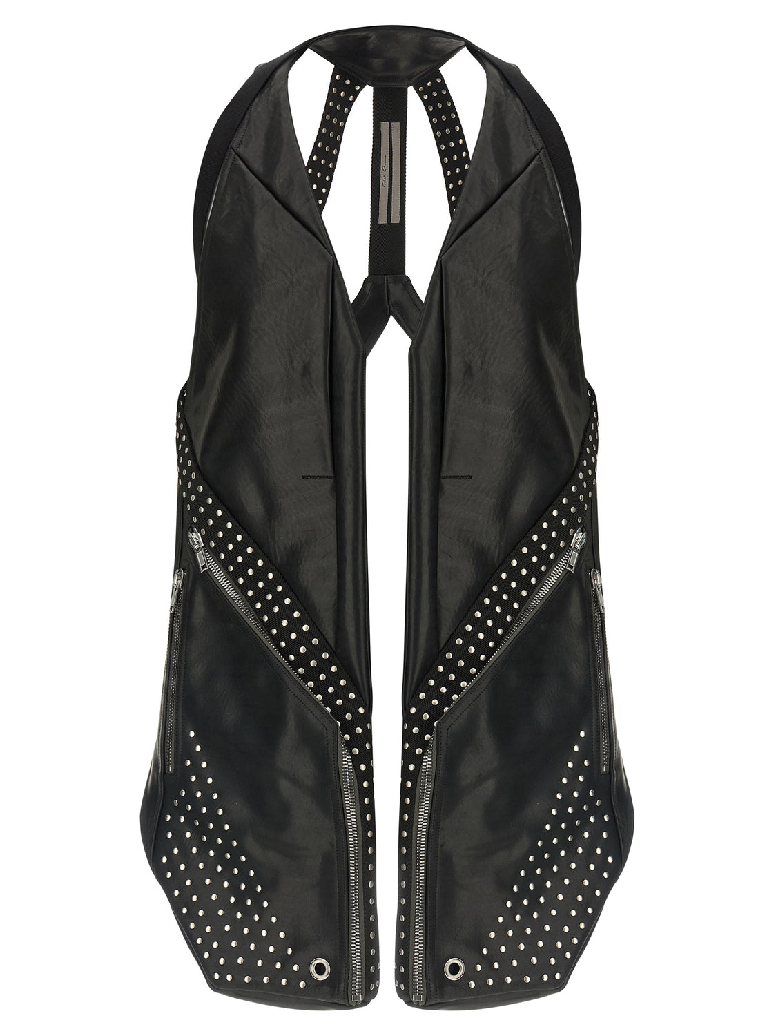 Black Bull Skin Sleeveless Jacket
