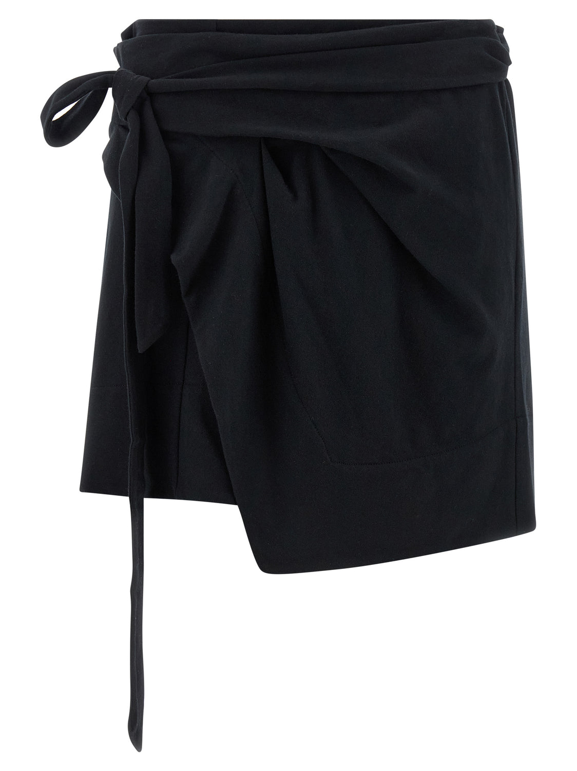 Black Cotton Long Skirt