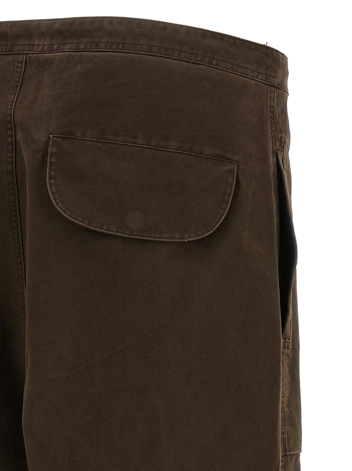 Brown Cotton Cargo Pants