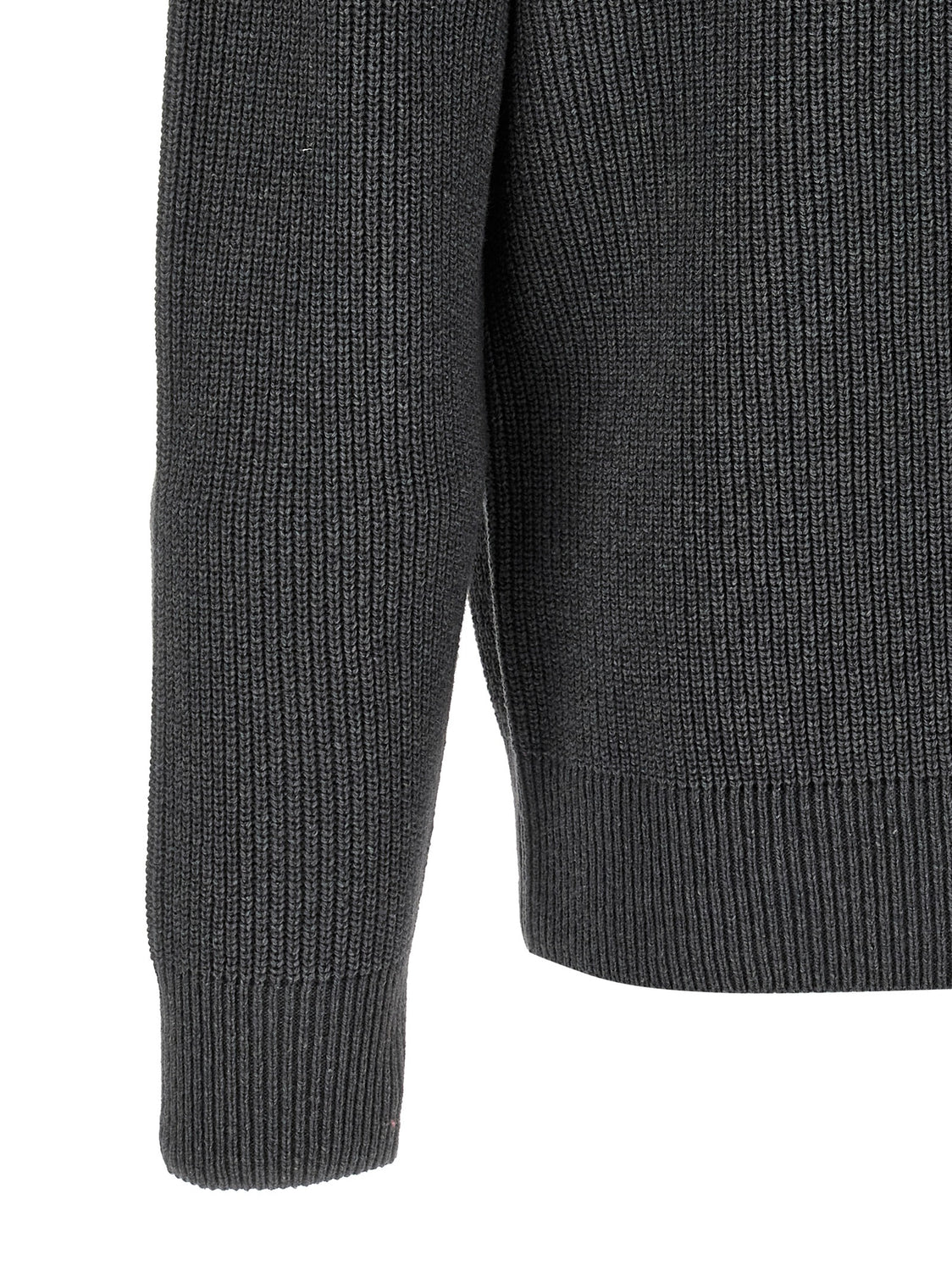 Gray Wool Cardigan