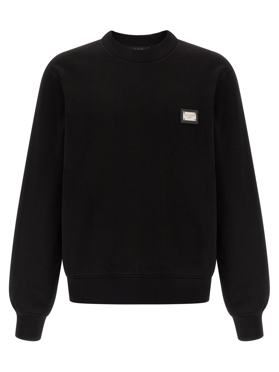 Black Cotton Sweatshirt