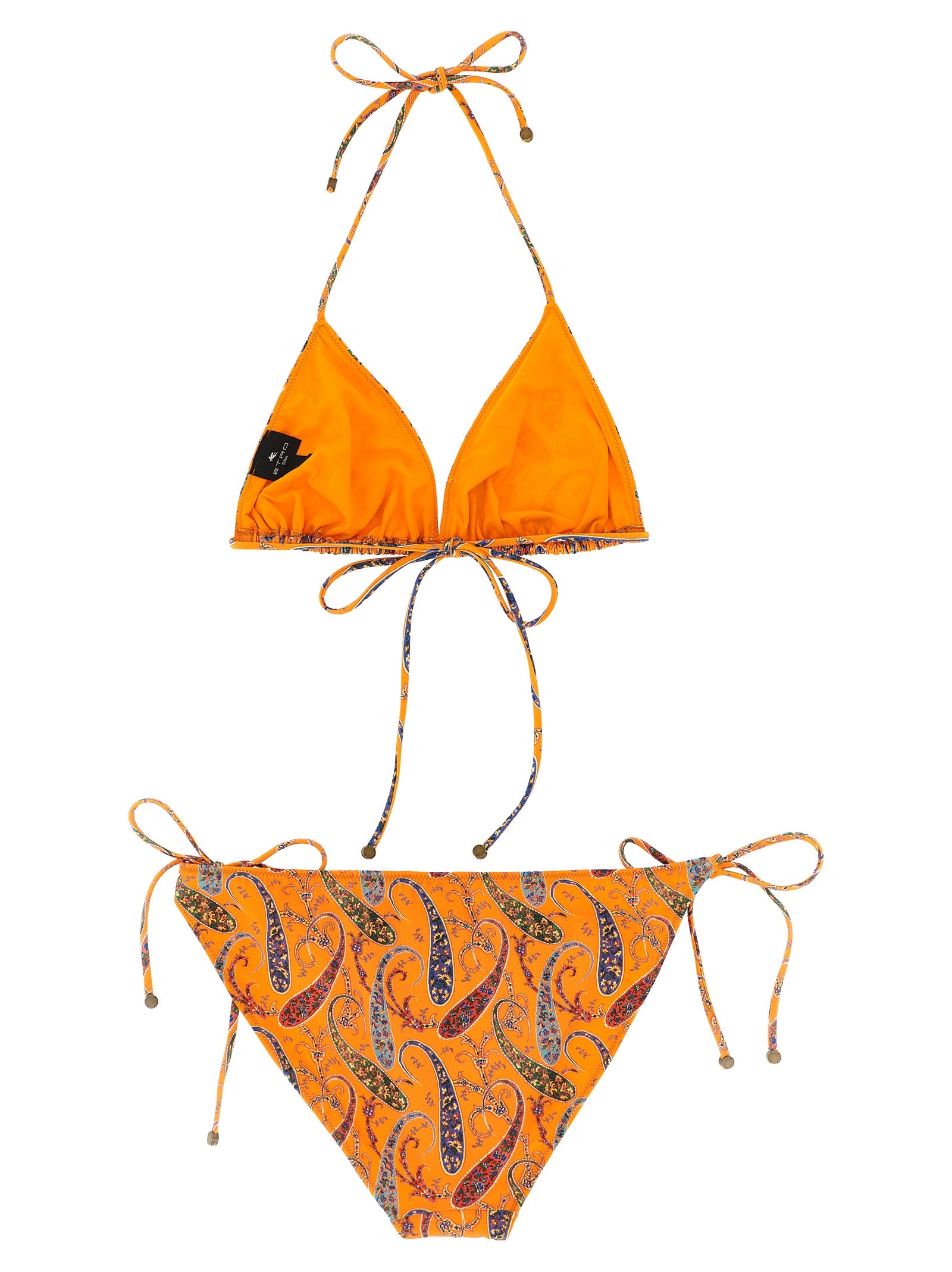 Orange Polyamide Bikini