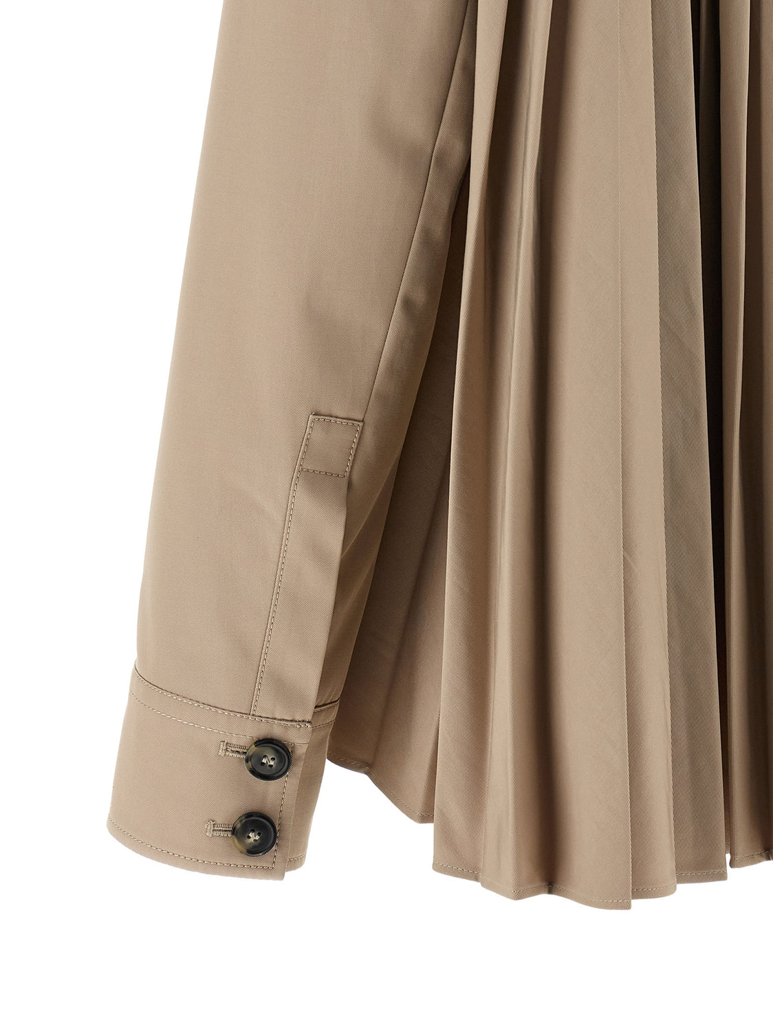 Beige Polyester Coat