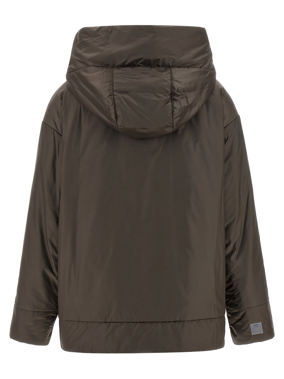 Brown Polyester Shell Jacket