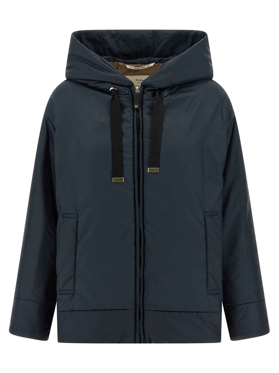 Blue Polyester Shell Jacket