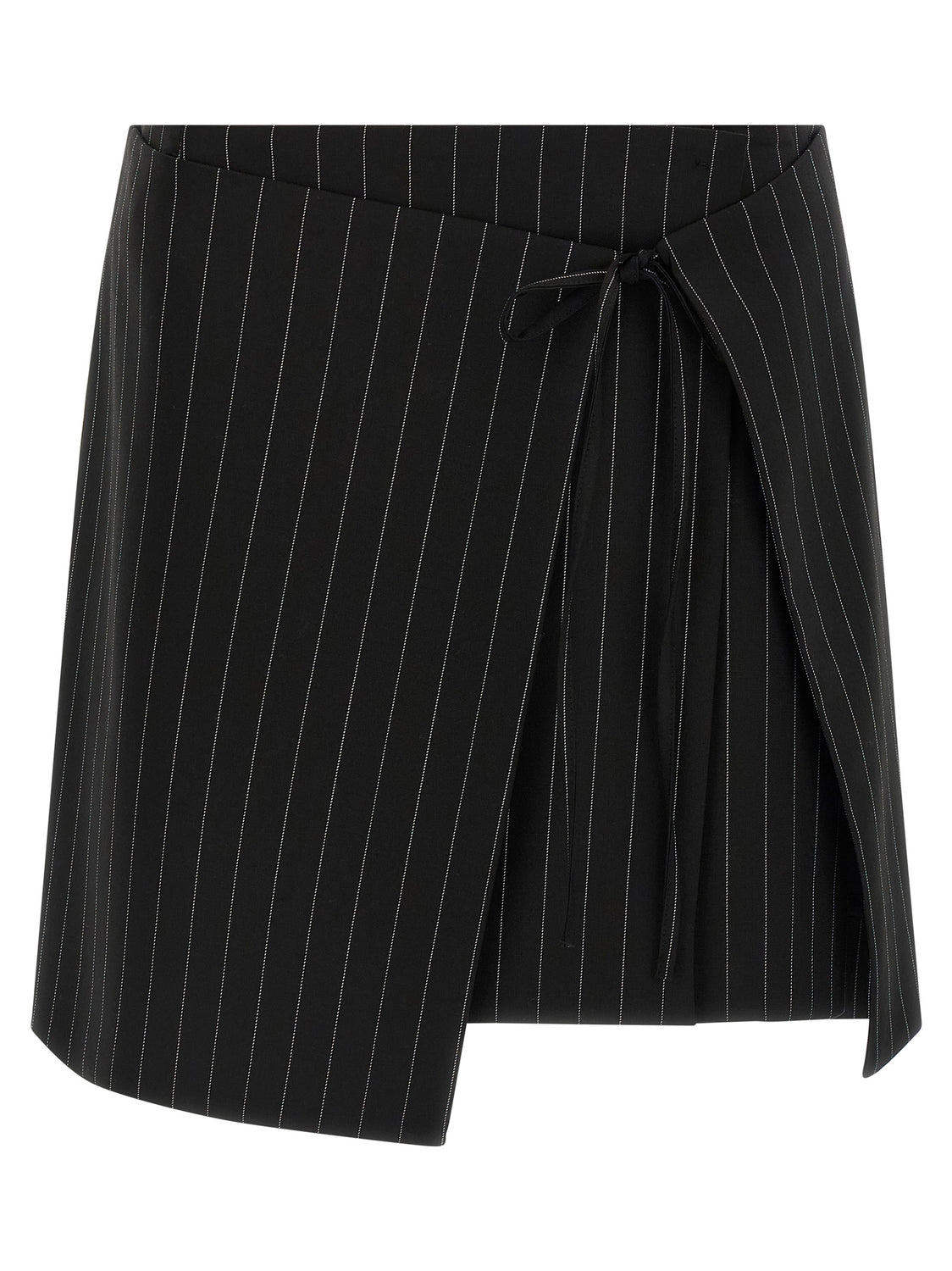 Black Virgin Wool Long Skirt