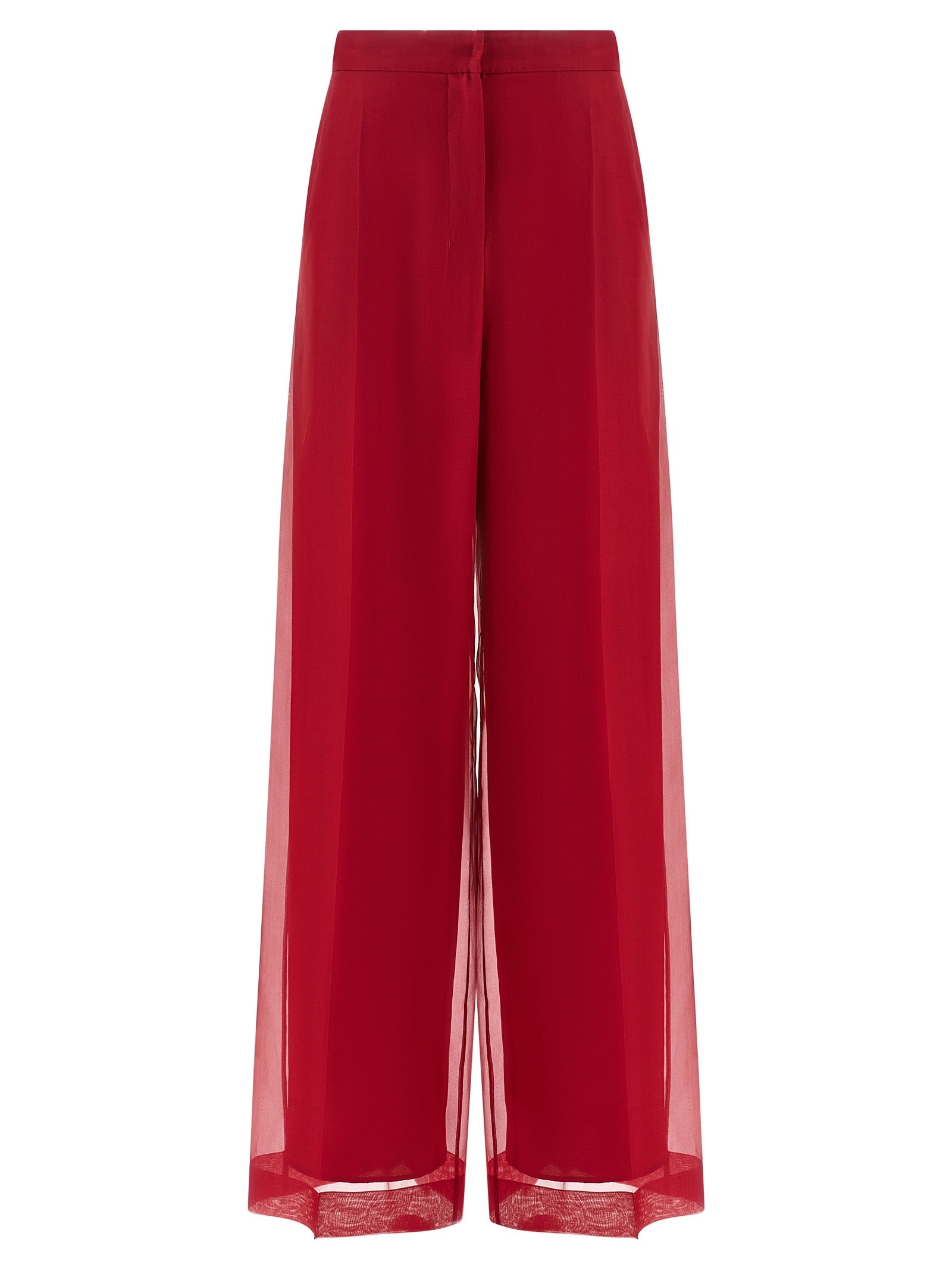 Multicolor Silk Casual Pants