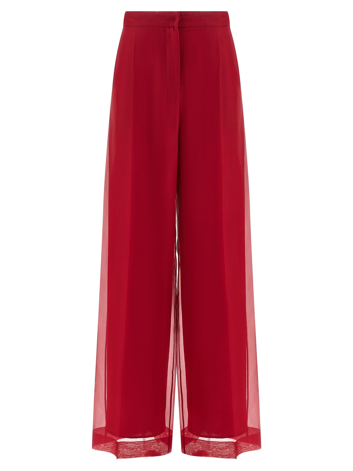 Multicolor Silk Casual Pants