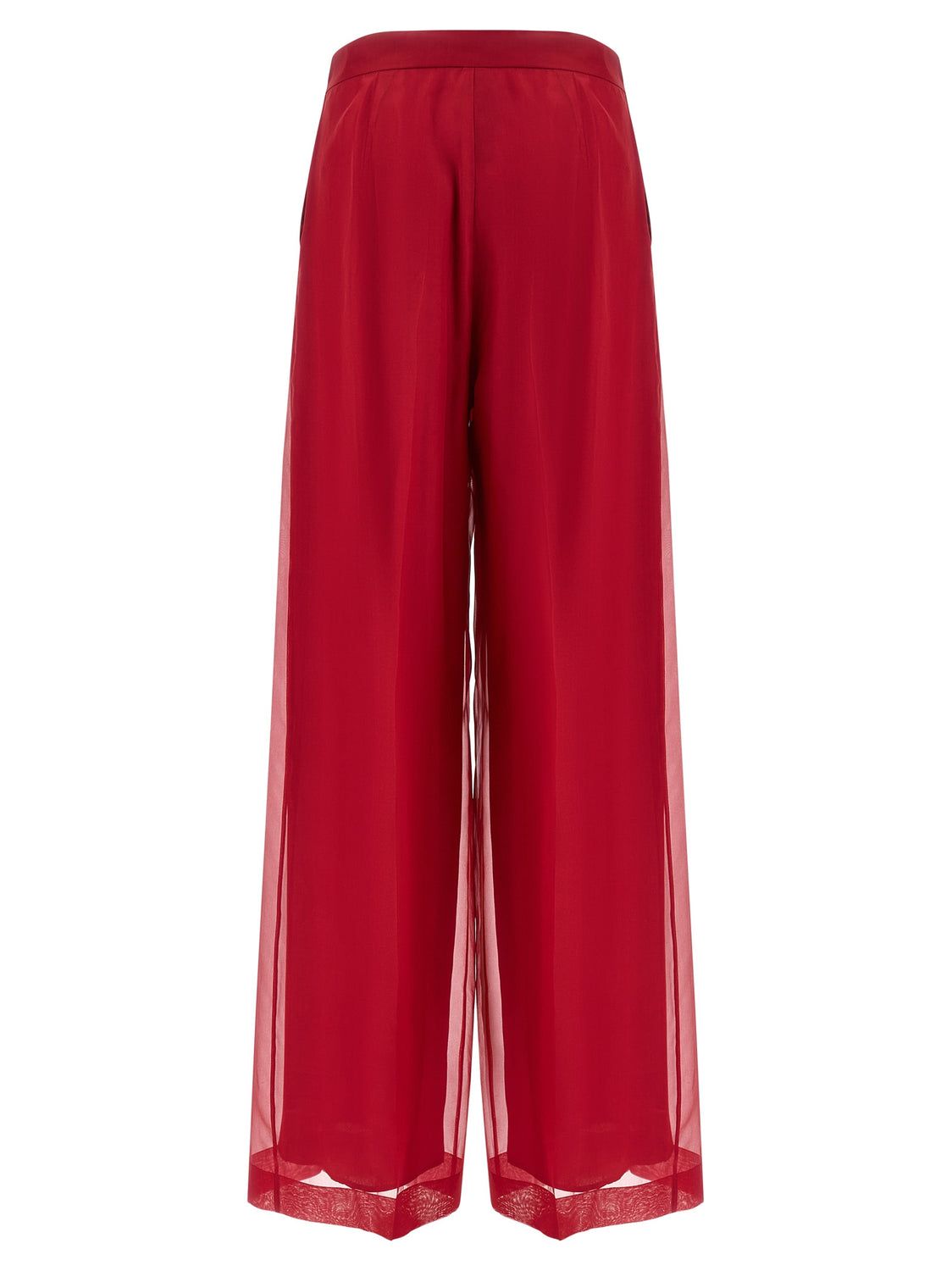 Multicolor Silk Casual Pants